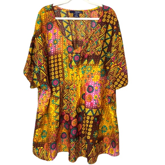 denim24/7 32W kimono gathered back NEW - Picture 1 of 3